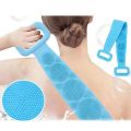 Silicone Back Scrubber for Shower: Bath Body Brush for Dead Skin Removal. 