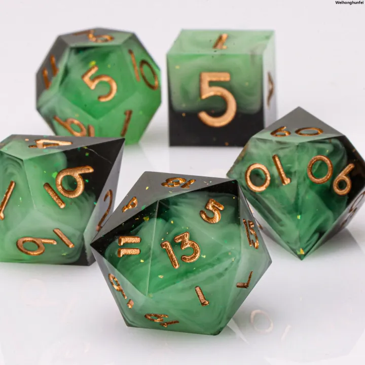 Weihonghunfei%E3%80%902025%20Version%E3%80%91%20Set%20Dice%20Resin,%20Resin%20DnDD,%20Dragon%20and%20Applicable,%20D%20Make%20Handmade%20Resin%20Polyhedron%20D%20Dice%20Set%20in%20Dungeon%20D%20and%20Dice%20with%20Sharp%20Edge%20Dice%20Green%20Affordable%20-%20Image%203