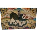 Tibetan Wooden Box, Carved and Painted/ jewelry box. 