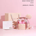 Creative Valentine's Day Rose Gift Box Ring Necklace Jewelry Box Proposal Jewelry Box. 