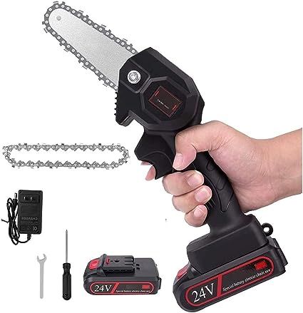24V Battery Powered Cordless 6 Inch Mini Chainsaw Handheld For ...