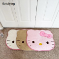 Sutuiying Kawaii Hello Kitty Sanrio Carpet Anime Floor Mat Bathroom Non-Slip Sales promotion Water Uptake Room Decoration Soft Door Mat Christmas Gifts. 