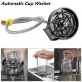 Automatic Cup Washer Faucet Glass Rinser Bar Coffee Pitcher High Pressure Cleaning Cup Tool. 
