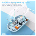 Transparent Magnetic Mouse Dual-mode Rechargeable BT Wireless 2.4ghz Usb Gaming Portable Mouse For Laptop Tablet PC Notebook. 
