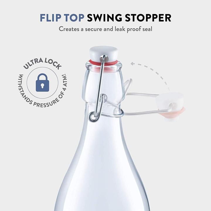 Transparent%20Swing%20Top1%20Liter%20(%20Pack)%20ROUND%20Clear%20Glass%20Grolsch%20Flip%20Top%20Bottle%20With%20Stopper,%20for%20Beverages,%20Smoothies,%20Kefir,%20Beer,%20Soda,%20Juicing,%20Kombucha,%20Water,%20Milk,%20Oil%20and%20Vinegar%20%20Glass%20Water%20Bottles%20with%20Latch%20Lock%20and%20Stopper%20%20Silicone%20Grip%20-%20Image%205