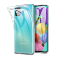 Samsung Galaxy A51 Premium Clear Transparent Case + Rubber Case -Soft Protective Cover. 