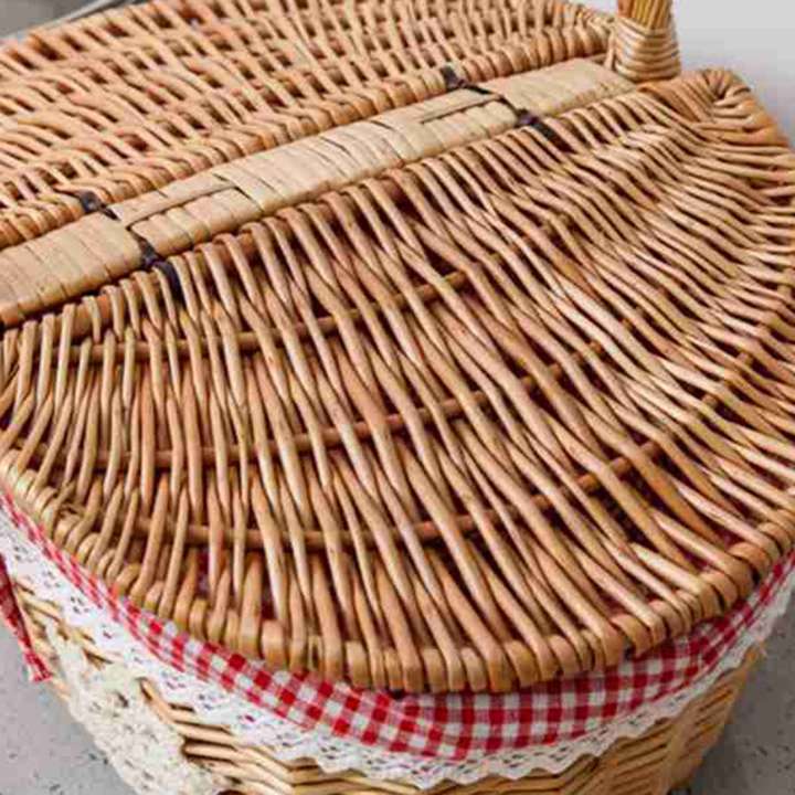 3X%20Hand%20Made%20Wicker%20Basket%20Wicker%20Camping%20Picnic%20Basket%20Shopping%20Storage%20Hamper%20and%20Handle%20Wooden%20Wicker%20Picnic%20Basket%20-%20Image%206