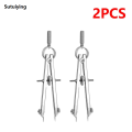 Sutuiying 1/2pcs Multifunction Bow Divider Spring Compasses Portable Engineering Compasses Drawing Tool. 
