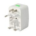 Universal Travel Surge Protector Adapter - White. 