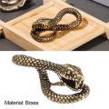 8 Styles Brass Metal Multitool Hand Bag Pendant Snake Shape Keychain Cobra Animal Keyring Key Ring Tool. 