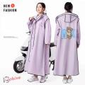 EVA Long Raincoat: Waterproof Zipper Rain Gear for Men & Women. Reusable Poncho with Pants, Portable Outdoor Travel Rain Jacket. 
