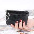 Small size Women wallet Versatile Coin compartment Keychain feature Mini purse Fashionable PU leather for Daily use Travel accessory Gift option Essential item Suitable for all ages. 