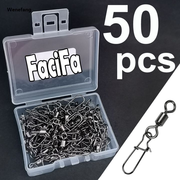 Wenefang%2050%20pcs%20Stainless%20Steel%20Fishing%20Connector%20Pin%20Bearing%20Rolling%20Luxury%20Swivel%20Snap%20in%20Box%20Fishing%20Tackle%20Accessories%20For%20Lure%20Hook%20-%20Image%205