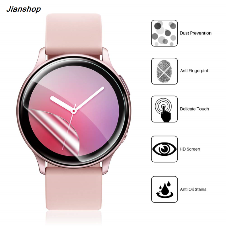 Jianshop%202PCS%20Screen%20Protector%20For%20Samsung%20Galaxy%20watch%20active%202%2044mm%2040mm%20Bargain%20price%203D%20HD%20Ultra-thin%20Full%20Protective%20film%20watchband%20Accessories%2044%20-%20Image%202