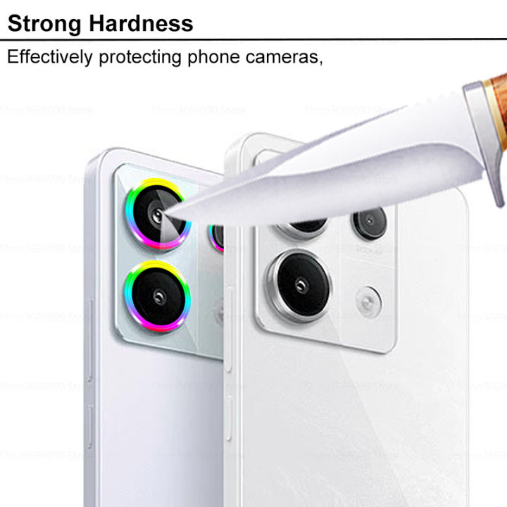 For Xiaomi Redmi Note 13 Pro Aluminium Alloy Camera Protector Case Ring Redmy Note13Pro Plus Back Cover Lens Tempered Glass Film