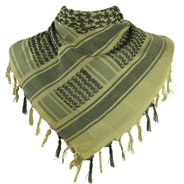 Scarf Tactical Desert Arab Shemagh Cotton Tassel Casual Outdoor Men's Stylish Soft Shawl Neck