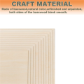 50Packs 4 X 4 Inch Plywood Sheets 1/16 Inch Thin Wood Sheets Craft Wood Board Plywood for Crafts. 