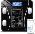 Smart Body Fat Scale Connection Bluetooth Electronic Weight Scale Body Composition Analyzer Digital Floor Scale. 