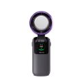 Portable Semiconductor Refrigeration Mini Handheld Fan 100 Speed Infinitely High-speed Hanging Neck Fan Low Noise LED Display Foldable Desk Fan Outdoor Travel. 