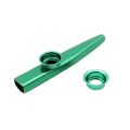 Kazoo Aluminum Alloy Metal With 5 Pcs Gifts Flute Diaphragm For Children Music-Lovers, Green & Purple(2Set). 