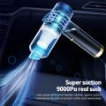 Wireless Handheld Car Vacuum Cleaner 90 Degrees Foldable Portable Vacuum Cleaner for Car / Home Cleaning 9000Pa Suction 120W Rechargeable Cordless Vacuum Cleaner with LED Lighting. 