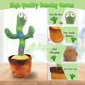 Rechargable Dancing Cactus , Singing Cactus Toy , Cactus Plush Toys , No Mimicking for Home Decoration and Children Playing. 