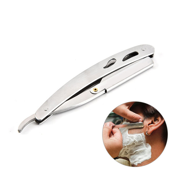 NEW 【Special offer】 Straight Side Shaver Holder, Beard and Facial Epilator, Foldable Shaver Holder with Stainless Steel Hairdresser