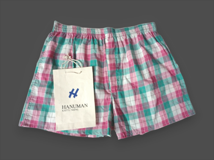 Men's 100% Cotton Boxer Shorts By Hanuman Kattu ( 1 Piece )