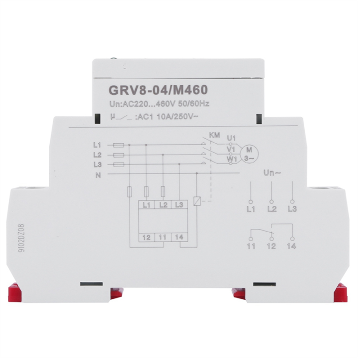 3X GRV8-04 M460 3-Phase Voltage Monitoring Relay Phase Sequence Phase ...