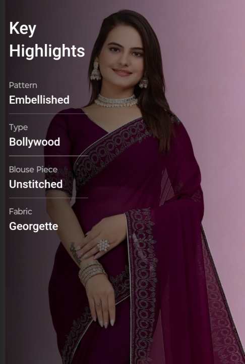 Fashionable%20Embellished%20Bollywood%20Georgette%20Saree%20in%20Purple%20for%20Modern%20Women%20With%20Unstitched%20Blouse%20-%20Image%205