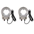 fasdaga 2X 48 LED Industrial Microscope Camera Light Source Ring Lamp Light Illuminator Lamp Adjustable Brightness USB Interface. 