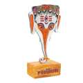 Red Pulukisi CNC Art Design For Decoration 6 Inch. 