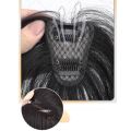 Curly Women Topper Bang All-Match Hair Extensions Clip in Synthetic Hair Bangs Seamless Natural Front Side Long Bangs. 