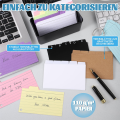 Index Card Holder Set,Index Box with 230 Assorted. 