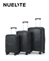 NUELITE SET OF 3 Luggage BRANDENBURG | 8 Wheel Spinner Trolley Bag | Anti-Theft Zipper Integrated Lock Extra Security | Unbreakable Hard Shell Suitcase Luggage. 