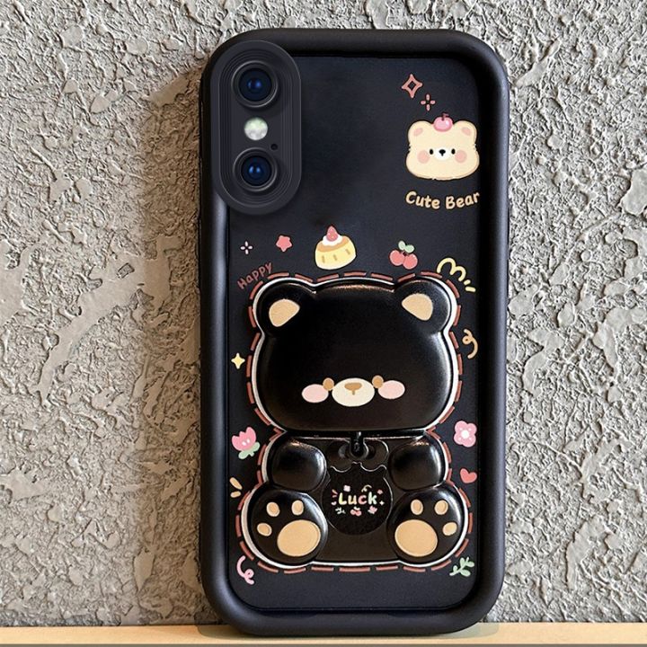 Case%20for%20iphone%20x%20s%20iphone%20xr%20iphone%20xs%20max%20phone%20casing%20back%20cover%20Softcase%20Silicone%20shockproof%20Cover%20new%20design%20aesthetic%20Rotatable%20mirror%20Cute%20Bear%20with%20holder%20JTXXZJ01%20-%20Image%202