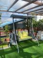 outdoor swing. 