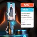Mobile Gimbal Q03 | Auto Face Tracking Tripod Horizontal and Vertical Screen Switching 360 Rotation Follow-up Gimbal Stabilizer AI Smart Gimbal. 