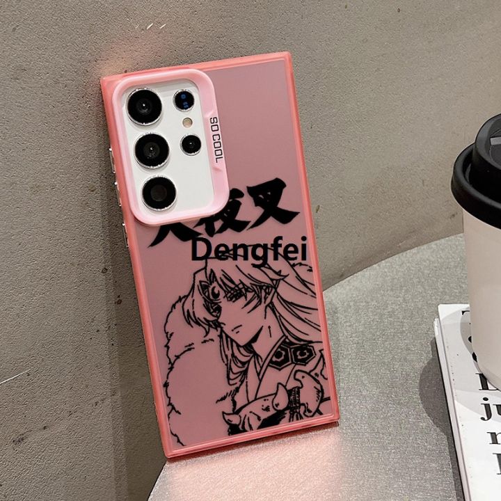 NEW%20Dengfei%20New%20style%20Inuyasha%20Japanese%20Anime%20Phone%20Case%20For%20Samsung%20S24%20S23%20S22%20S21%20Note%20S20%20FE%20Ultra%20Plus%20Colored%20Silver%20Plated%20Inside%20Cover%20-%20Image%208