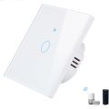 Tuya Smart Zigbee Smart Switch With Touch Panel Eu Standard Light Switch App Remote Control Compatiable with Alexa Google Home. 