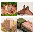 Tool Red Mini Brick Silicone Mold Building Making Construction Material Tile Model Mould Handmade House DIY Accessories Miniature Brick Mold Sand Table. 