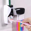 Automatic Toothpaste Dispenser & Toothbrush Holder Set | Self Adhesive Automatic Toothpaste Dispenser With Toothbrush Holder Multicolor. 