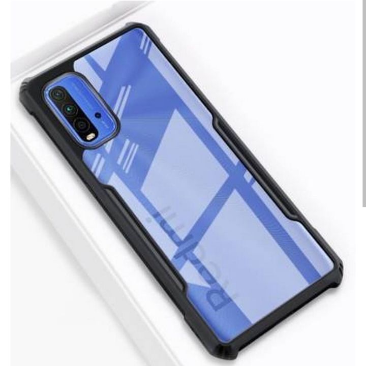 Redmi 9 Power / Redmi 9T / Poco M3 Clear Transparent With Bumper Cover Case Non Yellowing