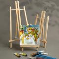 Classroom Adults Wooden Tabletop Exhibition Artist Display Stand Holder Painting Easel Shelf. 