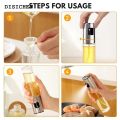 DISICHEN Profesional transparent bag Olive Oil Sprayer Oil Sprayer for Cooking Dressing Spray Grilling Olive Oil Glass Bottle BBQ Baking Kitchen Tool. 