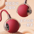Intelligent deboredom electric cat toy automatic cat teasing car boredom teasing cat toy cat sound automatic dodgeball. 