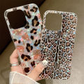 Vintage Leopard Print Phone Case For iPhone 16 15 14 13 12 Mini 11 Pro Max X XR XS 7 8 Plus SE Dream Shell Leopard Marble Cover. 
