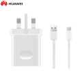 Huawei 22.5Watt Super Charger + Type C Cable Combo [ Type C, UK Version 3 pin]-AP81. 