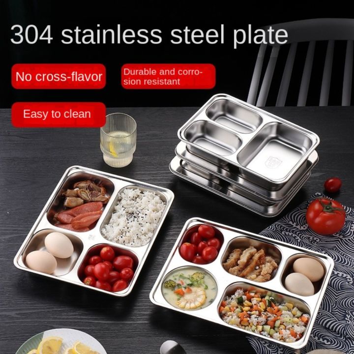 Rectangular%20Divided%20Stainless%20Steel%20Dinner%20Plate%20Thickened%20Deepened%20Fast%20Food%20Plate%20Stackable%20Lunch%20Container%20Tray%20Canteen%20-%20Image%208