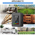(GGBR) 3X 5 In 1 Air Quality Monitor TVOC HCHO Temperature Humidity CO2 Meter, USB Rechargeable CO2 Detector Black. 